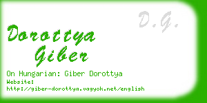 dorottya giber business card